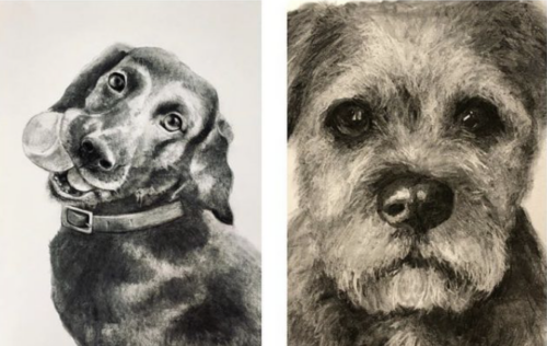 Molly and Maud Dog Portrait