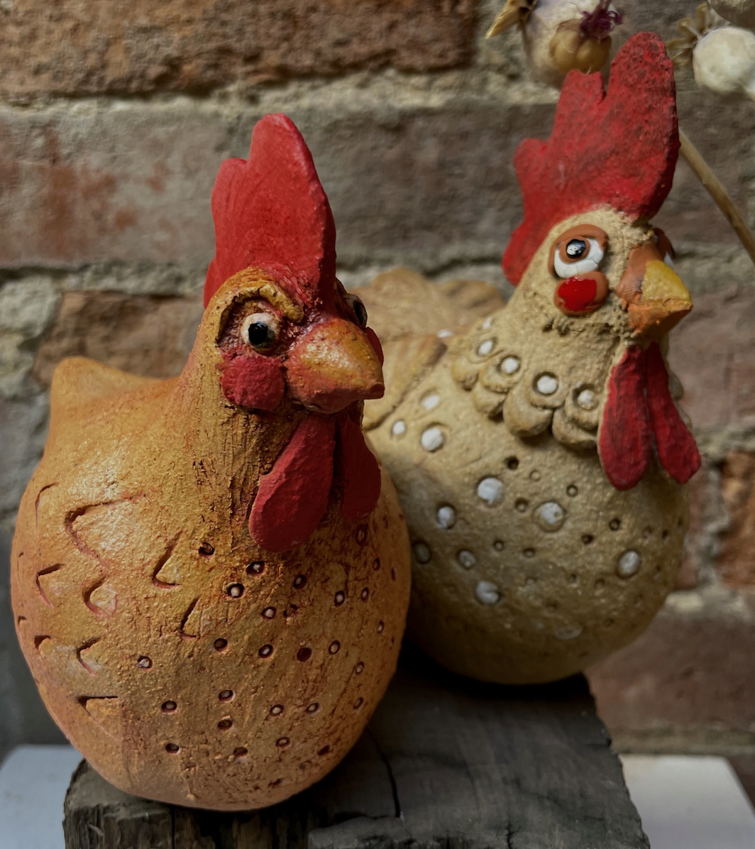 Ros Ingram Pottery Chicken Workshop